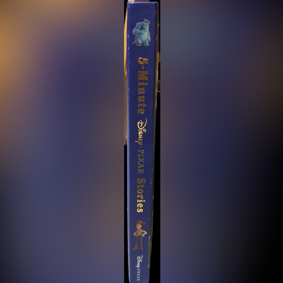 Disney Pixar 5 Minute stories hardcover book Monsters inc Incredibles Cars - Picture 3 of 7